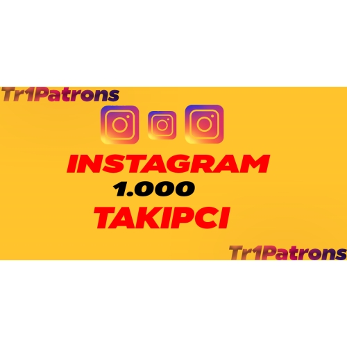  INSTAGRAM 1.000 TAKİPÇİ  GARANTİLİ